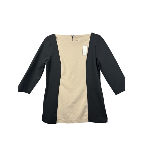 New York & Company Dresses & Skirts - New York & Company Woman's Sheath Dress Tan & Black Color‎ Block Size Medium NWT